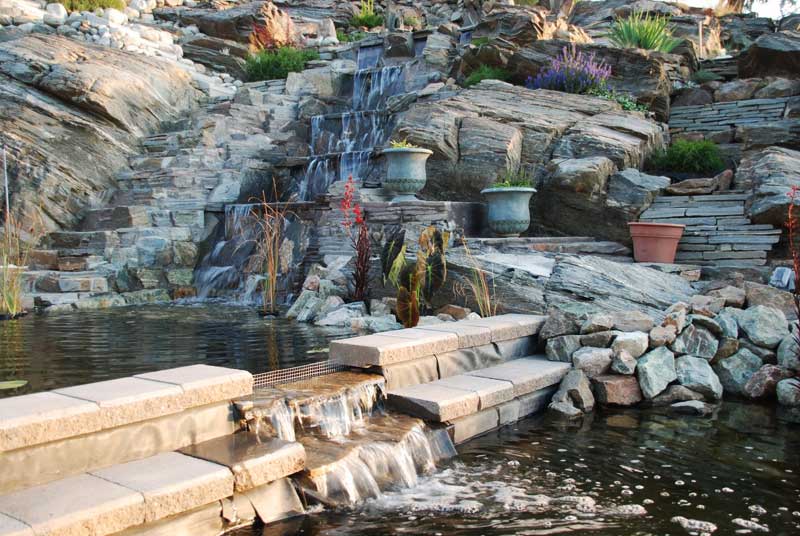 skaha water gardens waterfall features